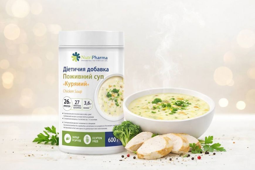 Диетическая добавка коктейль LIVESTA суп "Куриный" Nutripharma, 600 г 54126 фото