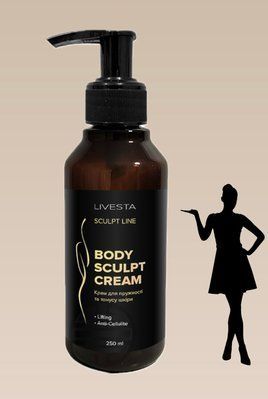 Антицеллюлитный крем для упругости и тонуса кожи Sculpt Line LIVESTA, 250 мл 76569 фото