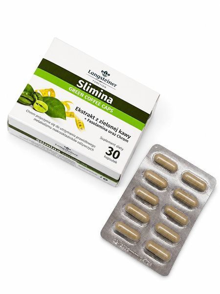 Дієтична Добавка Livesta  Slimina "Зелена Кава+Хром" Langsteiner, 30 капсул  9585 фото