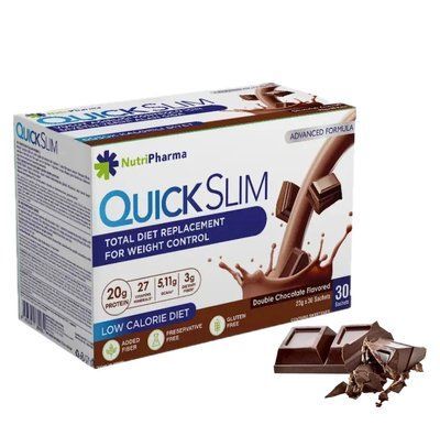 Коктейль Livesta Quick Slim "Подвійний шоколад", 30 саше по 23 г 3568 фото