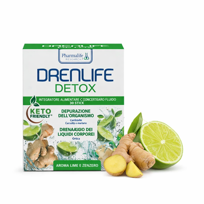 Драйн Livesta Drenlife Detox с ароматом лайма и имбиря, 30 стиков по 10 мл. 10778 фото