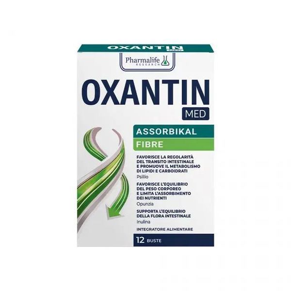 Диетическая добавка с клетчаткой для нормализации массы тела Oxantin "Абсорбция", 12 саше по 7,4 2651 фото