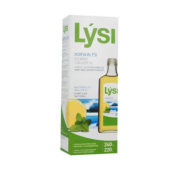 Lysi Омега-3 рыбий жир со вкусом лимона и мяты НС570 фото