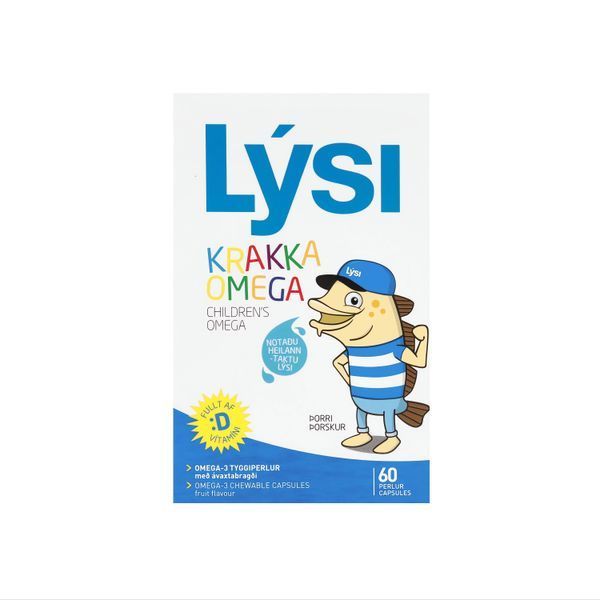 Lysi Омега-3 для дітей с витамином D в жевательных капсулах с фруктовым вкусом РО343 фото